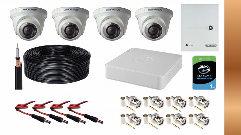 CCTV 4 channel bronze